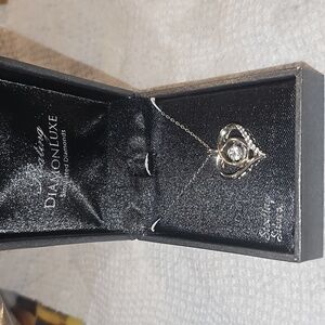 Floating Diamon Luxe 925 Necklace NWT